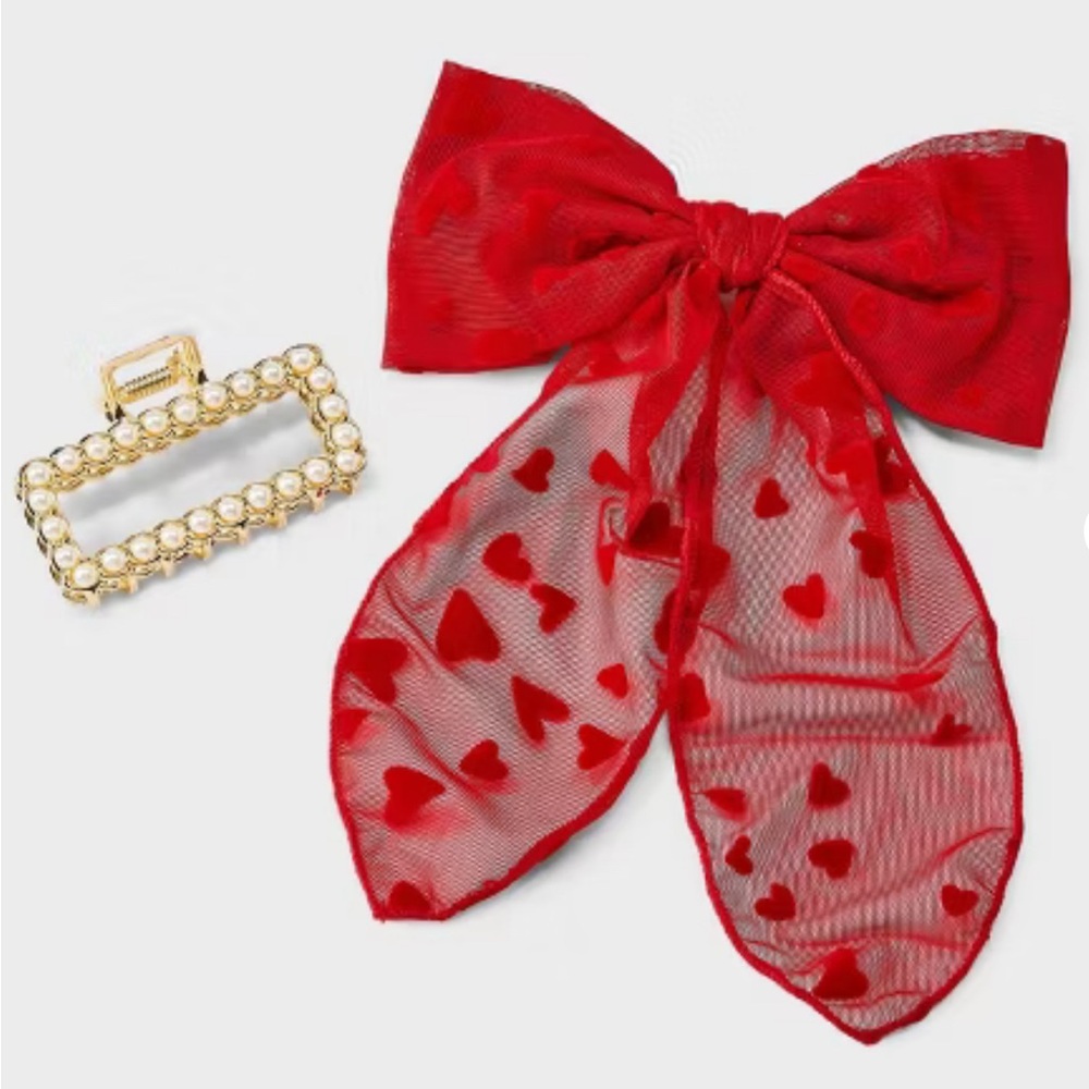 💃 A New Day Two Piece Hair Claw and Bow Set - NWT